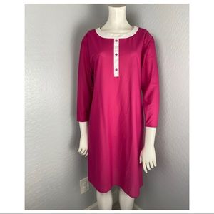 Vintage St Michael 60’s Mod Pink Long Sleeve Dress